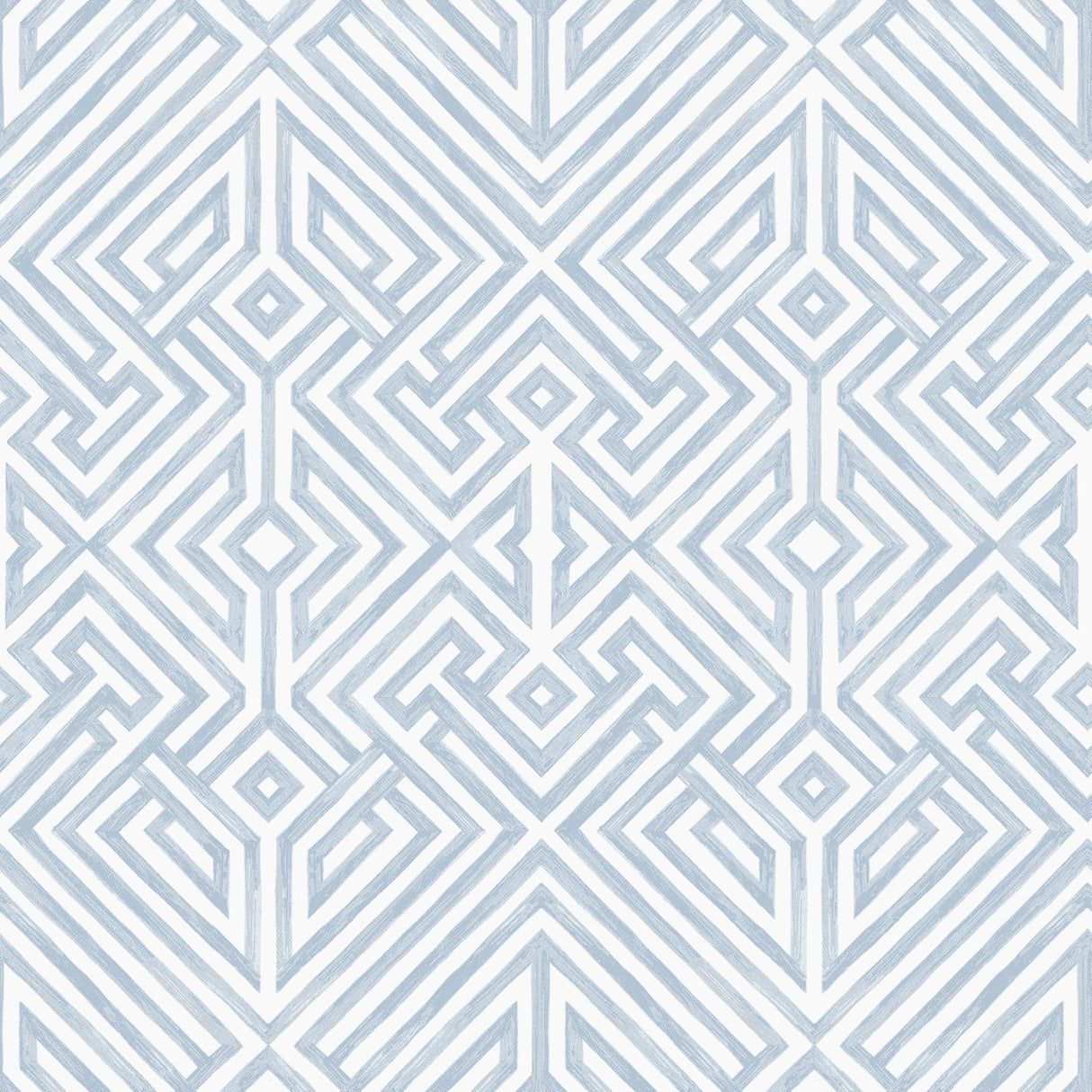 A-Street Prints Lyon Blue Geometric Key Wallpaper