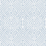 A-Street Prints Lyon Blue Geometric Key Wallpaper
