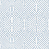 A-Street Prints Lyon Blue Geometric Key Wallpaper