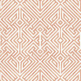 A-Street Prints Lyon Coral Geometric Key Wallpaper
