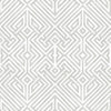 A-Street Prints Lyon Silver Geometric Key Wallpaper