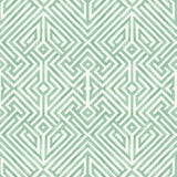 A-Street Prints Lyon Green Geometric Key Wallpaper