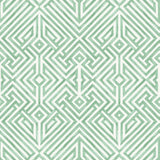 A-Street Prints Lyon Green Geometric Key Wallpaper