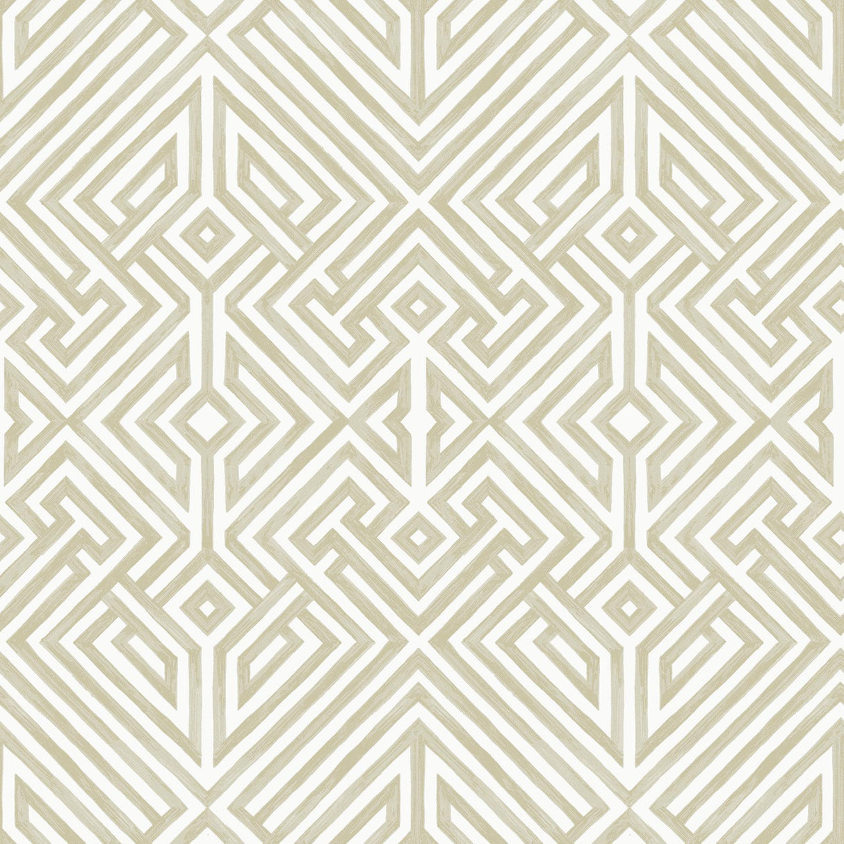 A-Street Prints Lyon Gold Geometric Key Wallpaper