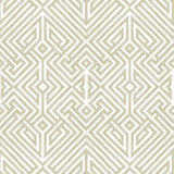 A-Street Prints Lyon Gold Geometric Key Wallpaper