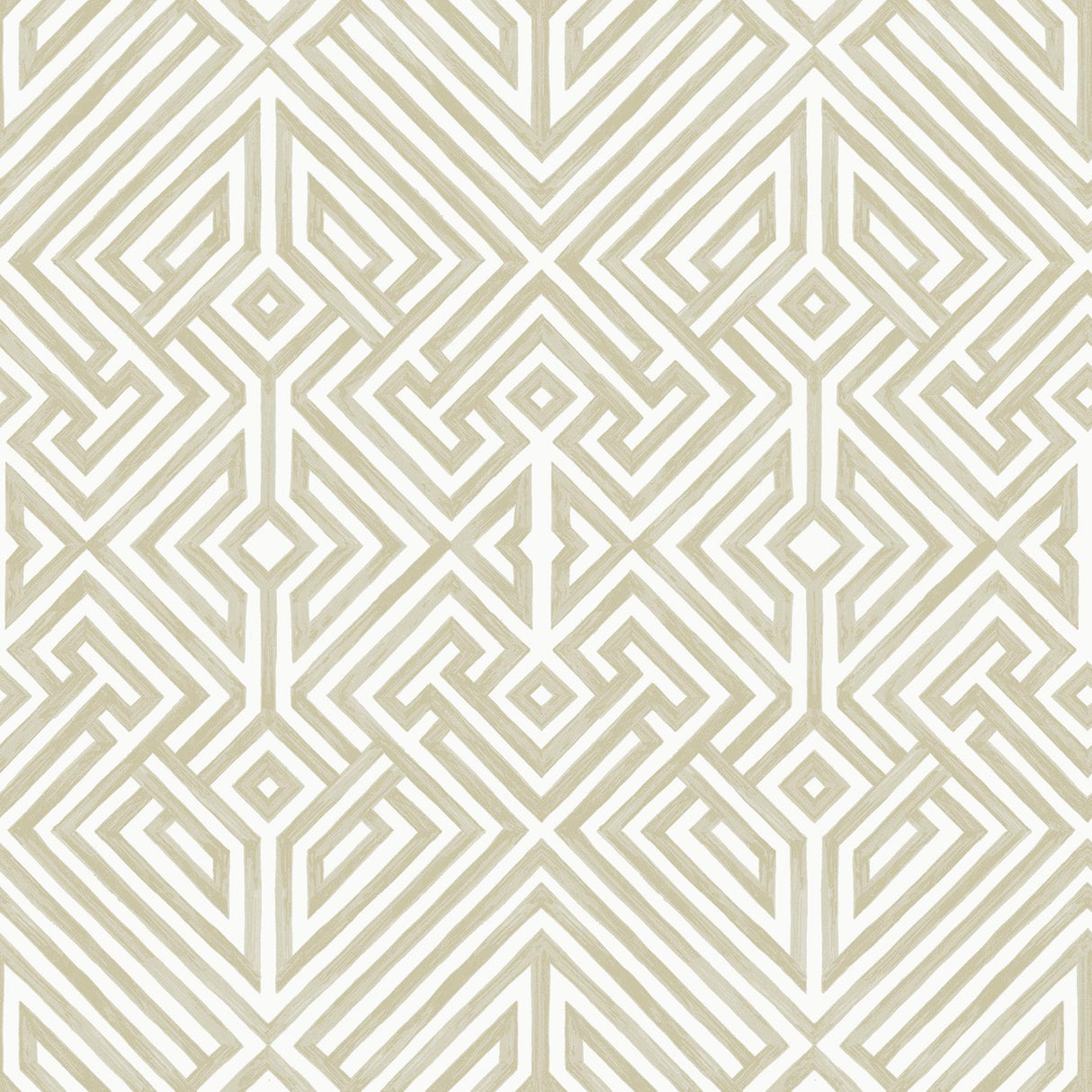 A-Street Prints Lyon Gold Geometric Key Wallpaper