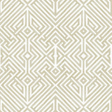 A-Street Prints Lyon Gold Geometric Key Wallpaper