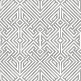A-Street Prints Lyon Grey Geometric Key Wallpaper