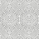 A-Street Prints Lyon Grey Geometric Key Wallpaper