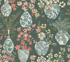 A-Street Prints Harper Green Floral Vase Wallpaper