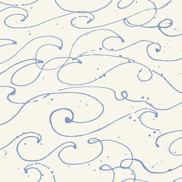 Brewster Home Fashions Kuroshio Light Blue Ocean Wave Wallpaper