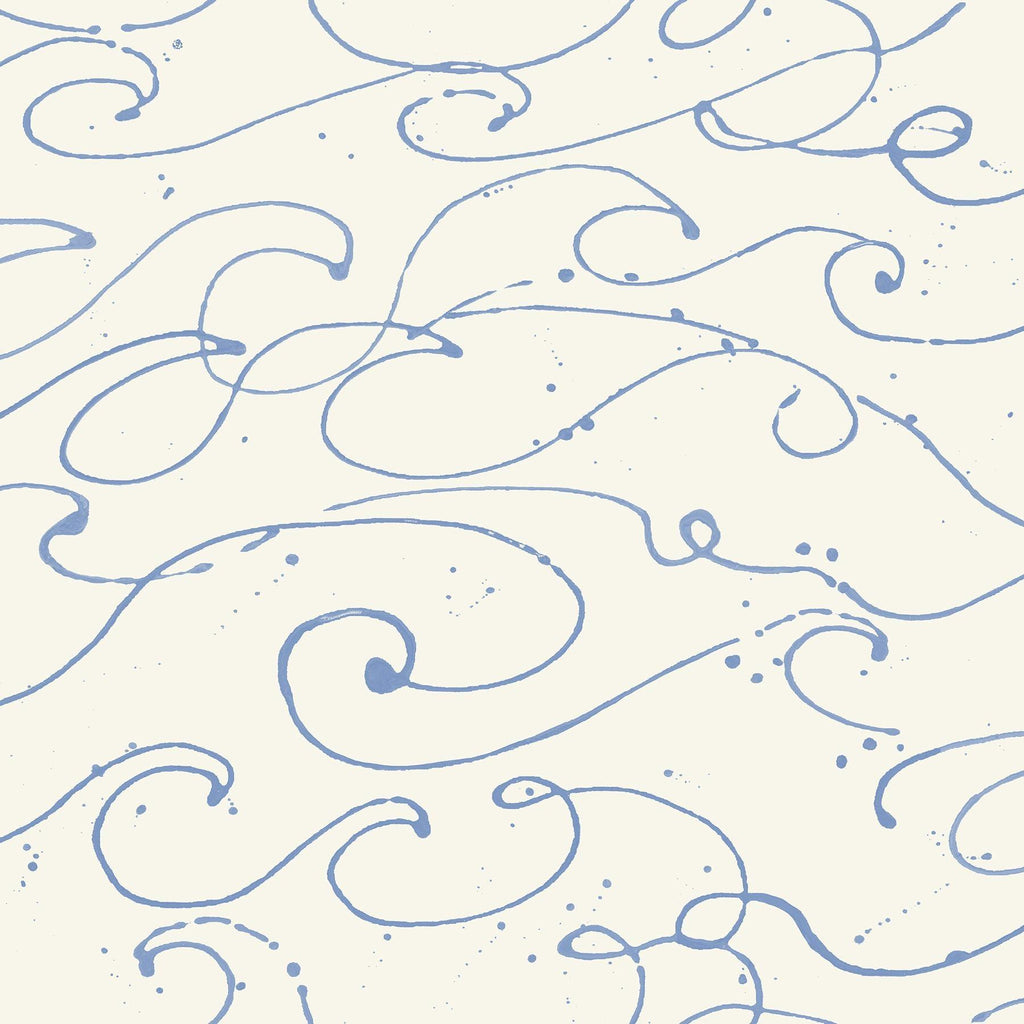 Brewster Home Fashions Kuroshio Light Blue Ocean Wave Wallpaper