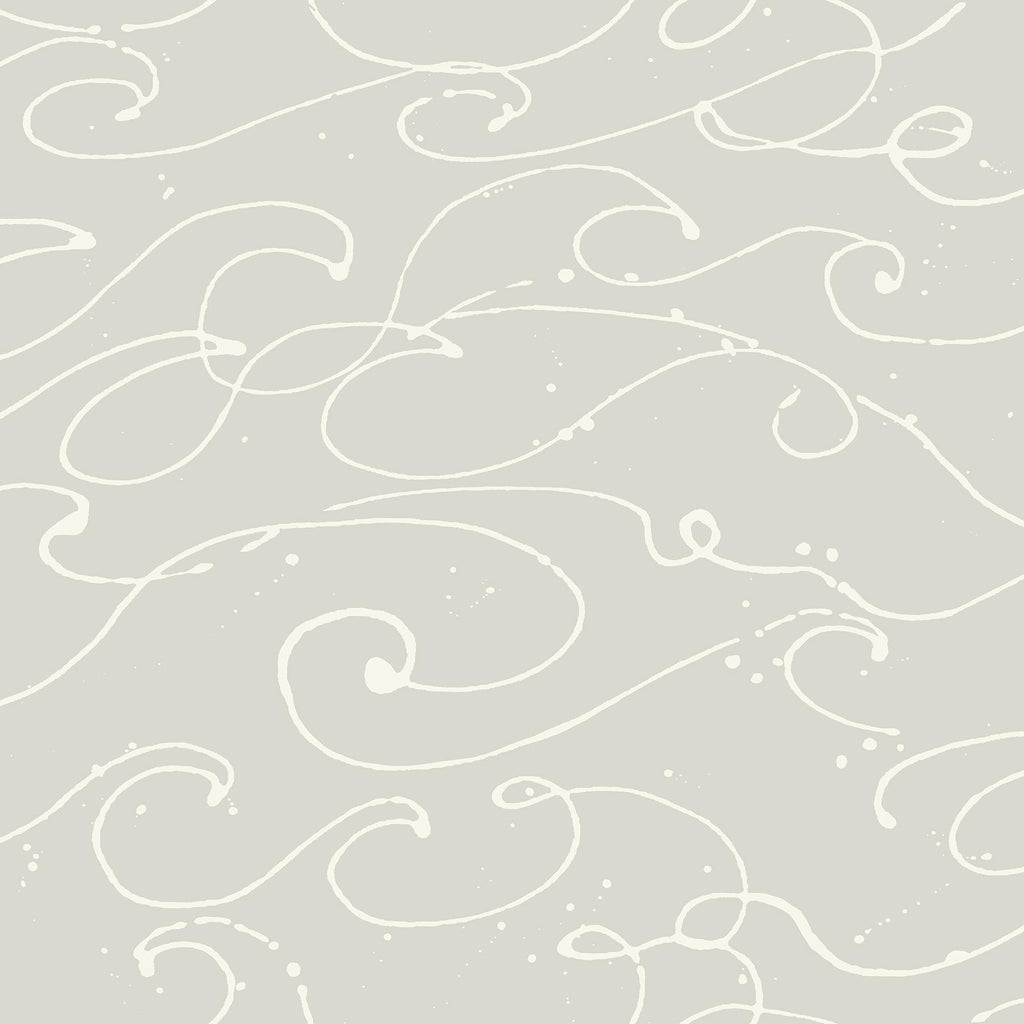 Brewster Home Fashions Kuroshio Taupe Ocean Wave Wallpaper