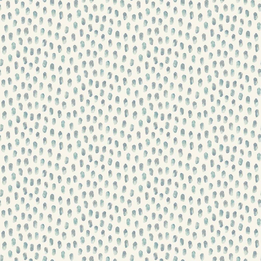 Brewster Home Fashions Sand Drips Aqua Painted Dots Wallpaper