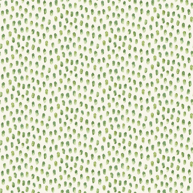 Brewster Home Fashions Sand Drips Green Painted Dots Wallpaper