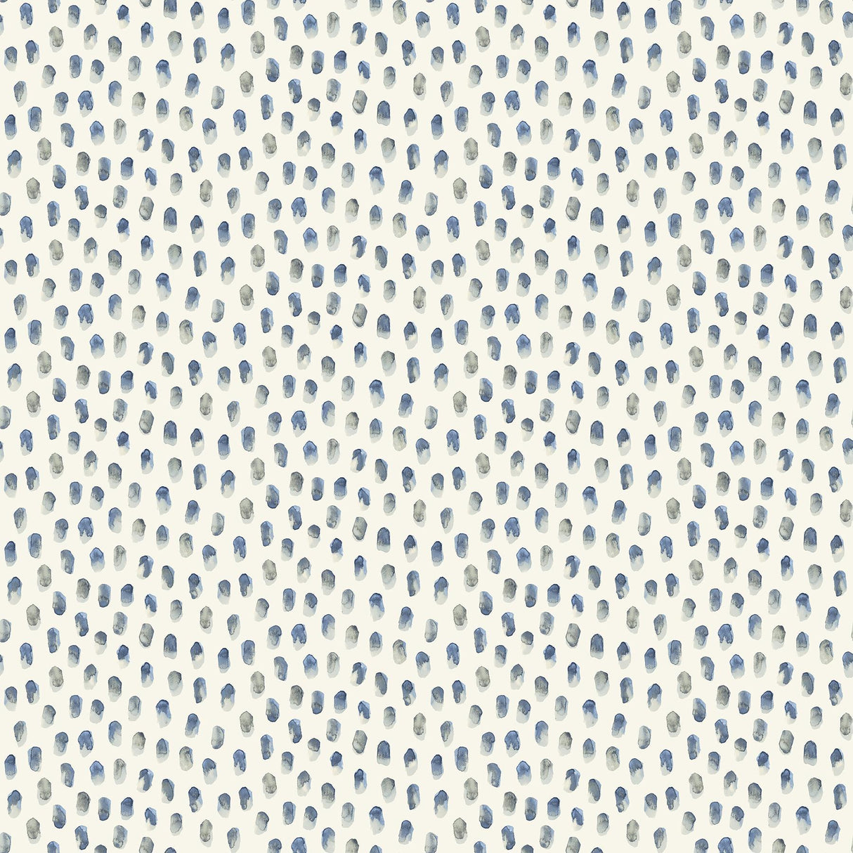 Brewster Home Fashions Sand Drips Blue Painted Dots Wallpaper