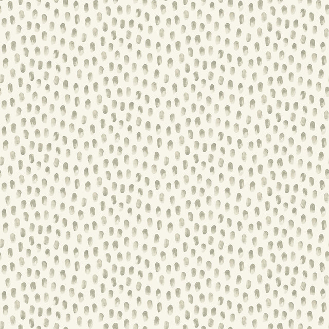 Brewster Home Fashions Sand Drips Grey Painted Dots Wallpaper