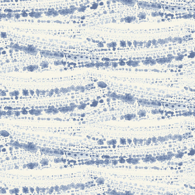 Brewster Home Fashions Rannell Navy Abstract Scallop Wallpaper