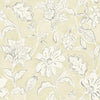 Brewster Home Fashions Plumeria Yellow Floral Trail Wallpaper