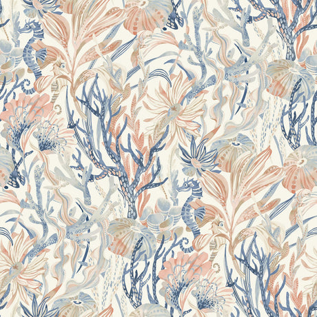 Brewster Home Fashions Kelp Garden Coral Tropical Reef Wallpaper