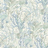 Brewster Home Fashions Kelp Garden Light Blue Tropical Reef Wallpaper
