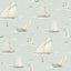 Brewster Home Fashions Leeward Aqua Sailboat Wallpaper