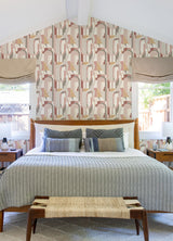 A-Street Prints Odele Blush Geometric Archways Wallpaper