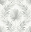 A-Street Prints Calla Grey Painted Palm Wallpaper