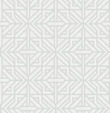 A-Street Prints Hesper Grey Geometric Wallpaper