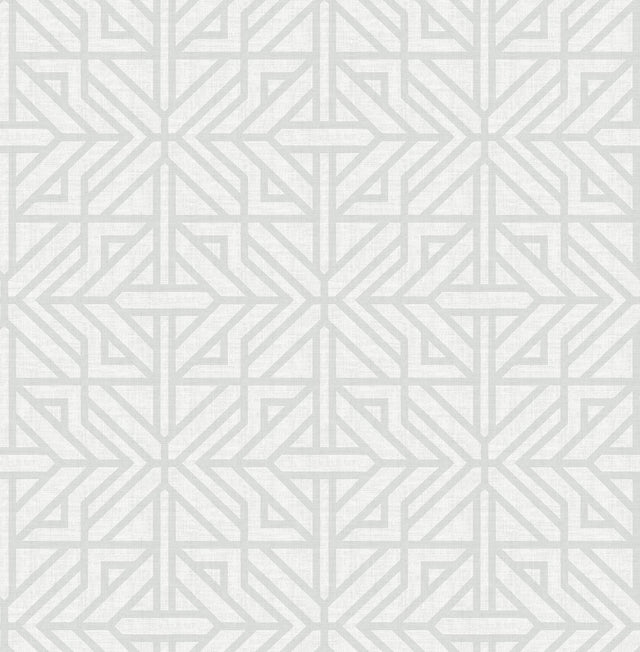 A-Street Prints Hesper Grey Geometric Wallpaper