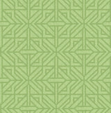 A-Street Prints Hesper Green Geometric Wallpaper