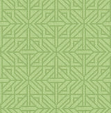A-Street Prints Hesper Green Geometric Wallpaper