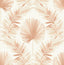 A-Street Prints Calla Rust Painted Palm Wallpaper