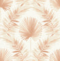 A-Street Prints Calla Rust Painted Palm Wallpaper