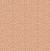 A-Street Prints Hesper Rust Geometric Wallpaper