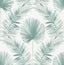 A-Street Prints Calla Teal Painted Palm Wallpaper