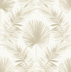 A-Street Prints Calla Taupe Painted Palm Wallpaper