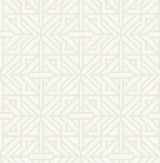 A-Street Prints Hesper Ivory Geometric Wallpaper