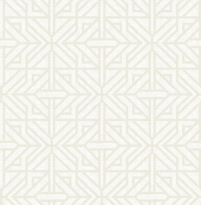 A-Street Prints Hesper Ivory Geometric Wallpaper