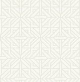 A-Street Prints Hesper Ivory Geometric Wallpaper