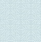 A-Street Prints Hesper Sky Blue Geometric Wallpaper