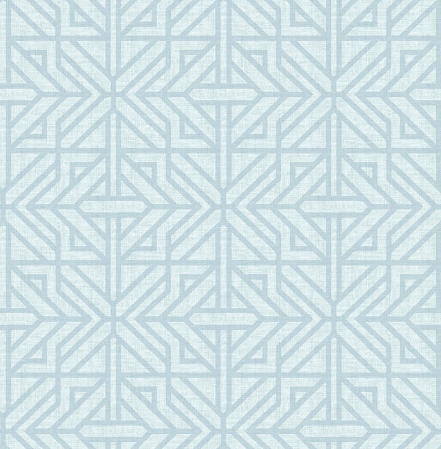 A-Street Prints Hesper Sky Blue Geometric Wallpaper