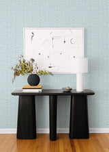 A-Street Prints Hesper Sky Blue Geometric Wallpaper