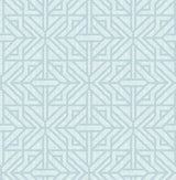 A-Street Prints Hesper Sky Blue Geometric Wallpaper