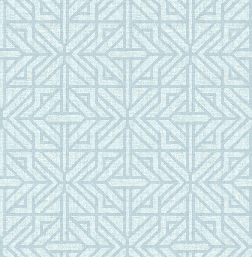 A-Street Prints Hesper Sky Blue Geometric Wallpaper