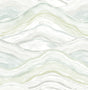 A-Street Prints Dorea Sea Green Striated Waves Wallpaper