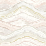 A-Street Prints Dorea Pastel Striated Waves Wallpaper