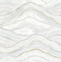 A-Street Prints Dorea Light Blue Striated Waves Wallpaper