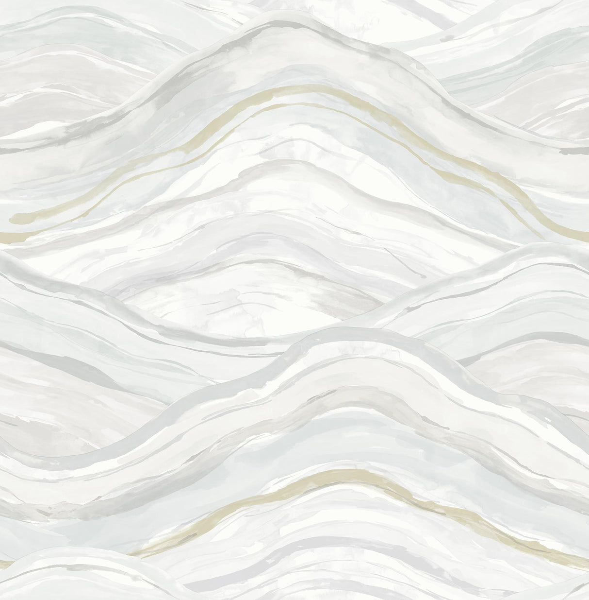 A-Street Prints Dorea Light Blue Striated Waves Wallpaper