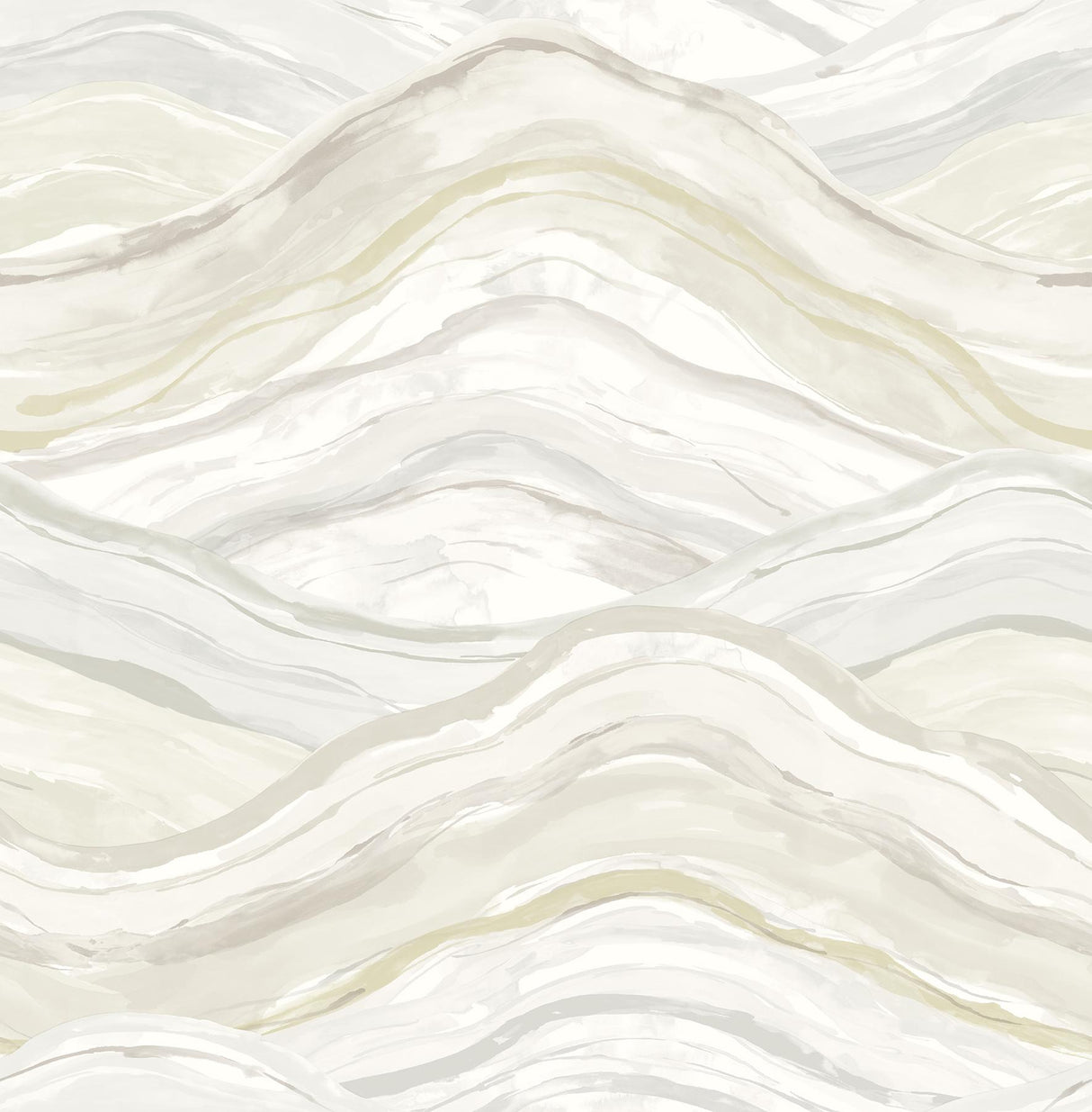 A-Street Prints Dorea Champagne Striated Waves Wallpaper